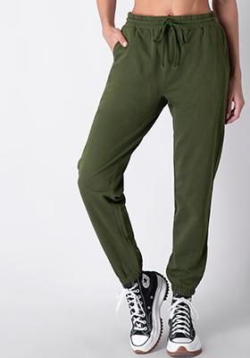 olive jogger pants womens