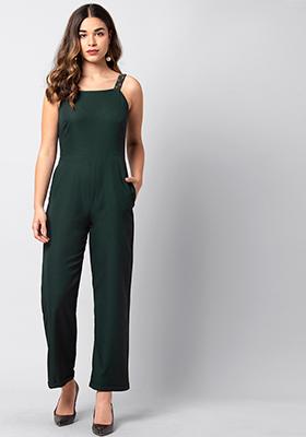 winter green jumpsuit