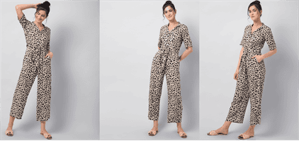 Buy American Eagle Women Black Tie Front Jumpsuit Online  498932
