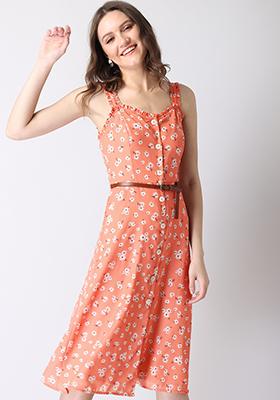 midi dress with straps