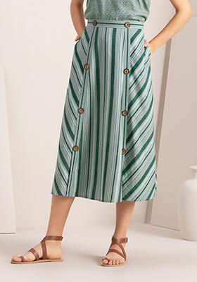 Buy Forever New Dark Green Midi Skirt for Womens Online  Tata CLiQ