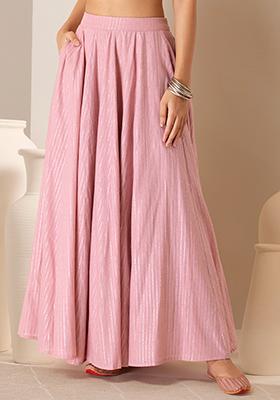 Checked Ruffle Mini Rara Skirt Frilly High Waisted Baby Pink –  Styledup.co.uk