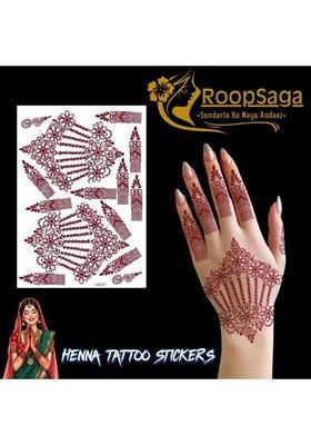 Roopsaga Temporary Henna Tattooo Stickers Mehndi Tattooo For Women 1 Tattoo