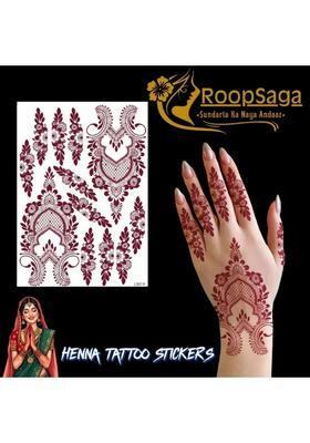 Roopsaga Temporary Henna Tattooo Stickers Mehndi Tattooo For Women 1 Tattoo