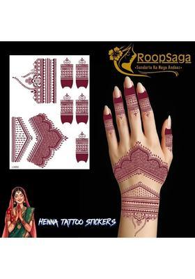 Roopsaga Temporary Henna Tattooo Stickers Mehndi Tattooo For Women 1 Tattoo