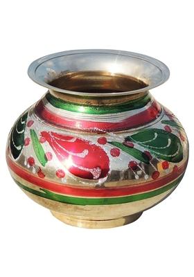 Buy Women Brass Matki Colour - HPI00660 - Ritual & Puja Items - Indya