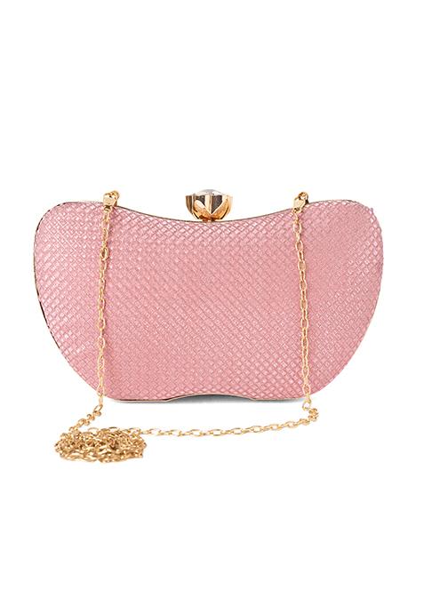 Rose Gold Glitter Clutch 