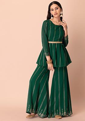Women Sharara Pants with Insert Pockets Price in India Full Specifications   Offers  DTashioncom