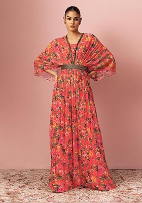 Dusty Pink Exclusive Embroidered all Size Stitched Gown Coll
