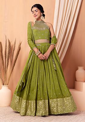 Pistachio Green Asian Wedding Dress - Bridal Lehenga London, UK