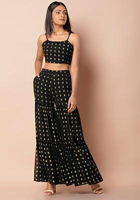 Women Sharara Trousers - Buy Women Sharara Trousers online in India
