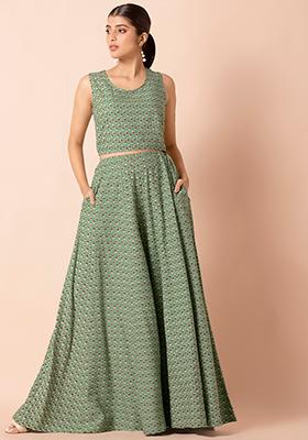 palazzo pants with top myntra