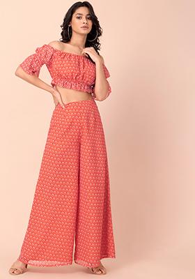 Buy Women Palazzo High Waist Pant and Top Baggie Pantsboho Online in India  - Etsy
