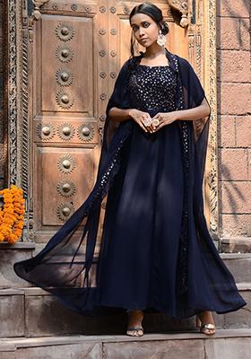 indya navy blue dress