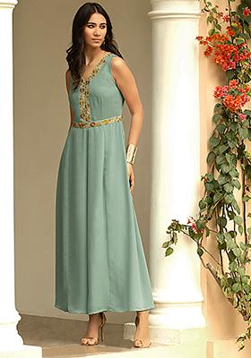 seafoam green jumpsuit