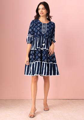 Middy Indi Dress - Turquoise Bay - Cotton
