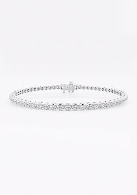1 ctw Round Lab Grown Diamond Four-Prong Tennis Bracelet-6 Inches