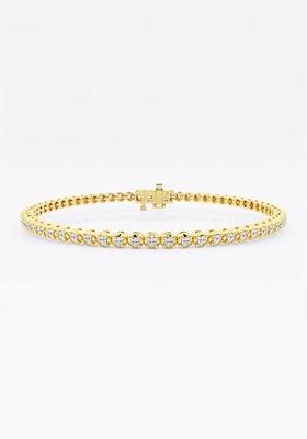 1 ctw Round Lab Grown Diamond Four-Prong Tennis Bracelet-6 Inches