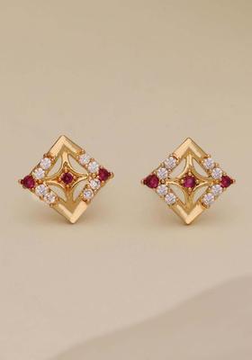 Gold Plated Brass Golden  Earrings