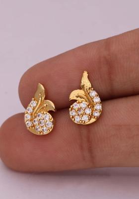 Gold Plated Brass Golden  Earrings