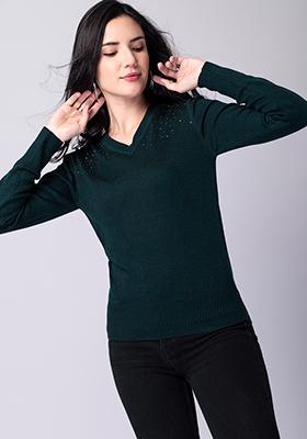 Alma Organic Cotton Jumper Teal