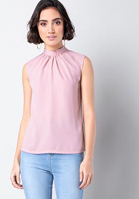 CLASSICS Pink Back Tie Blouse 