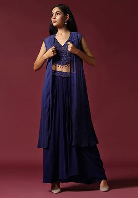 Blue Cape and Mask set 70cm