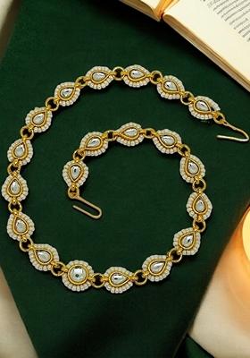 Gold Kundan Studded Mathapatti