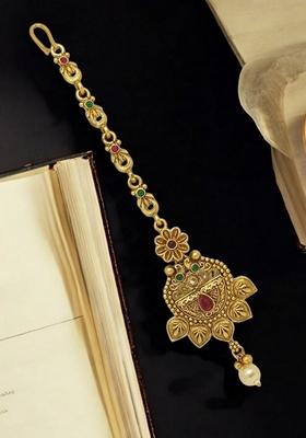 Gold Plated Ethnic Maang Tikka