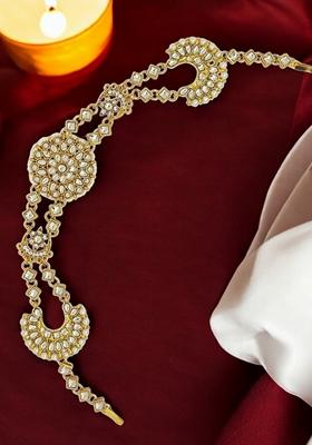 Gold Kundan Studded Mathapatti