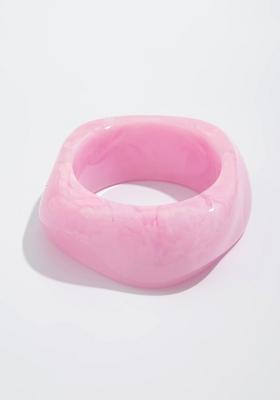Pink Slip On Acrylic Bracelet For Women