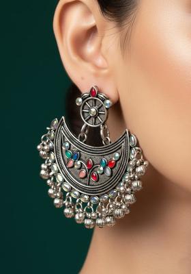 Silver Stainless Earrings Set