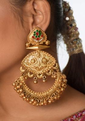 White Brass Earrings Set