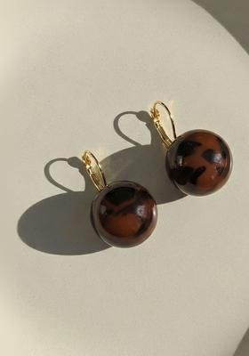 Golden Alloy Earrings