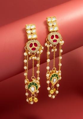Multicolor Alloy Chandelier Earring