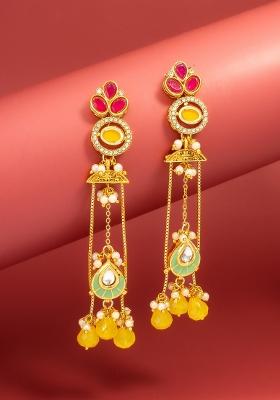 Multicolor Alloy Chandelier Earring