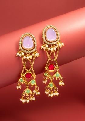 Multicolor Alloy Chandelier Earring