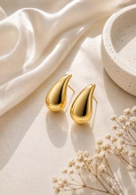 Gold Alloy Earrings