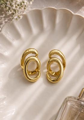 Gold Alloy Earrings