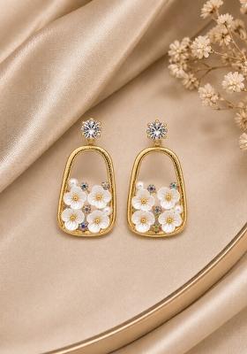 Gold Alloy Earrings