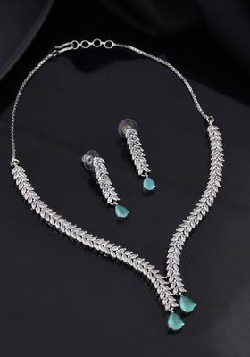 Mint Green Stainless Steel Jewellery Set