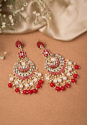 Beautiful Red  Green Earrings  Posh Jewelery